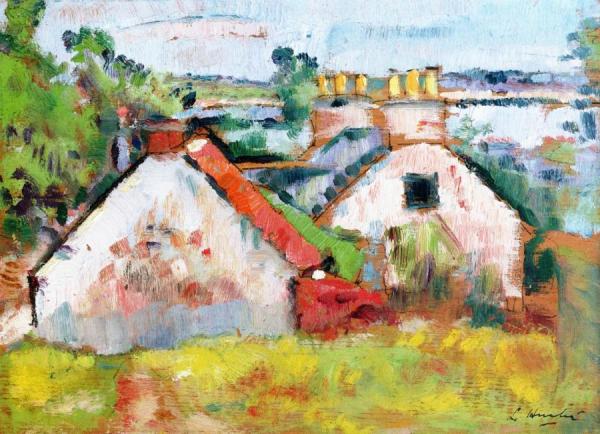 A Fifeshire Landscape by George Leslie Hunter