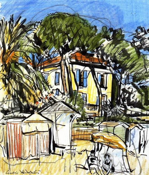 Juan-les-pins by George Leslie Hunter