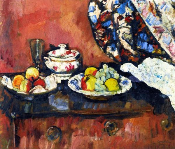 Still Life, Fruit by George Leslie Hunter