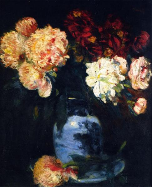Still Life With Peonies by George Leslie Hunter