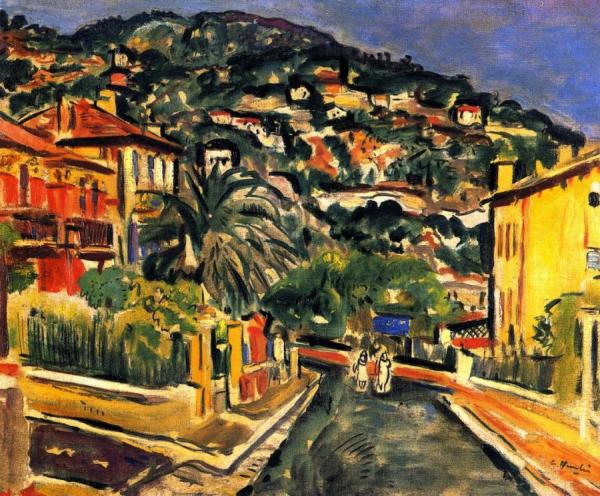 Street Scene In Venice by George Leslie Hunter