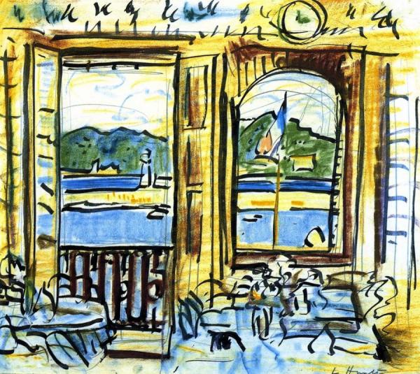 George Leslie Hunter The Café, Cassis
