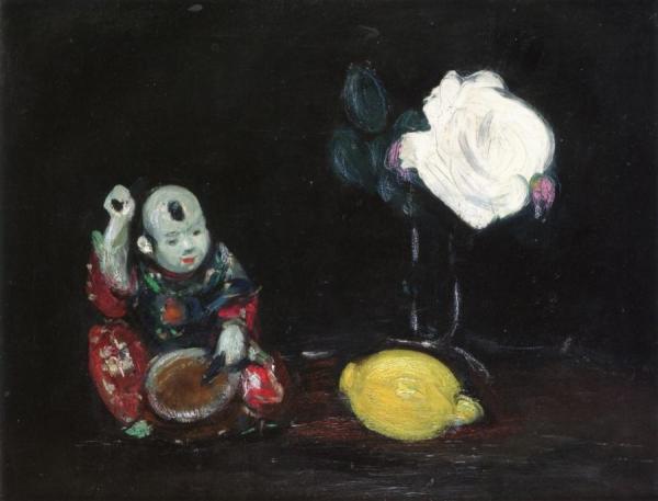 The Drummer, Rose And Lemon by George Leslie Hunter