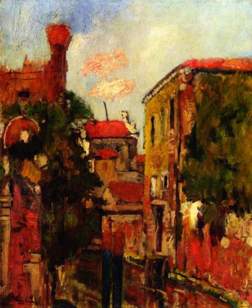 The Old Arsenal In Venice by George Leslie Hunter