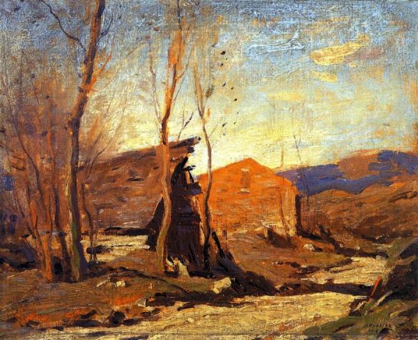 Late Autumn Afternoon by George Matthew Bruestle
