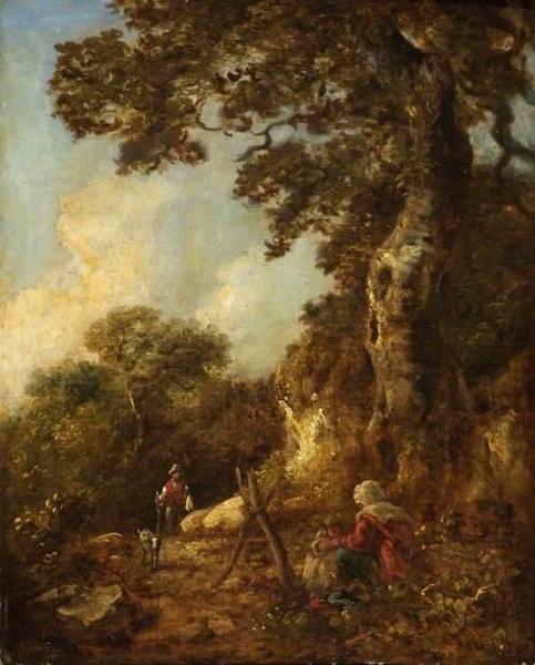 A Woodland Scene by George Morland