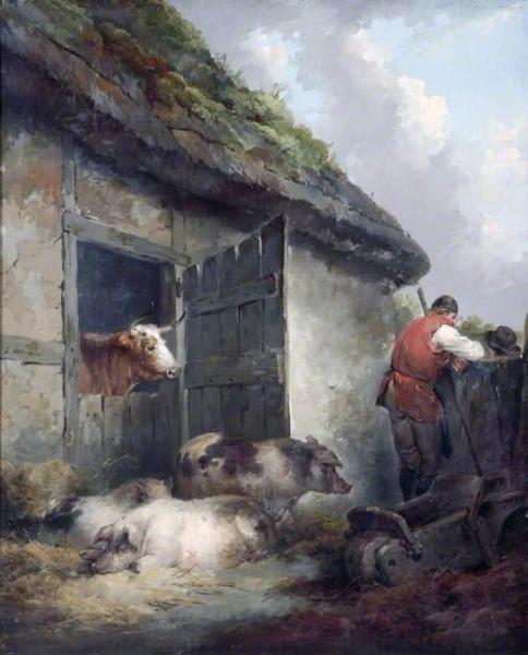 Farmyard by George Morland