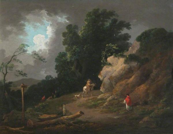 Landscape With An Approaching Storm by George Morland