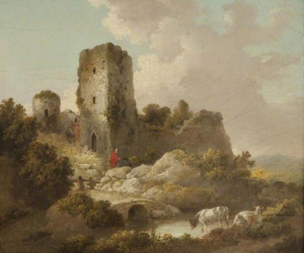 Landscape With Ruined Castle by George Morland