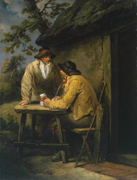Outside The Ale-house Door by George Morland