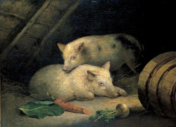 Pigs by George Morland