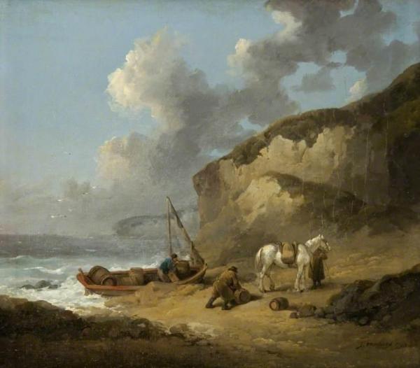 George Morland Sea-coast Scene, Smugglers