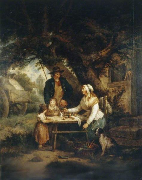 George Morland Selling Carrots