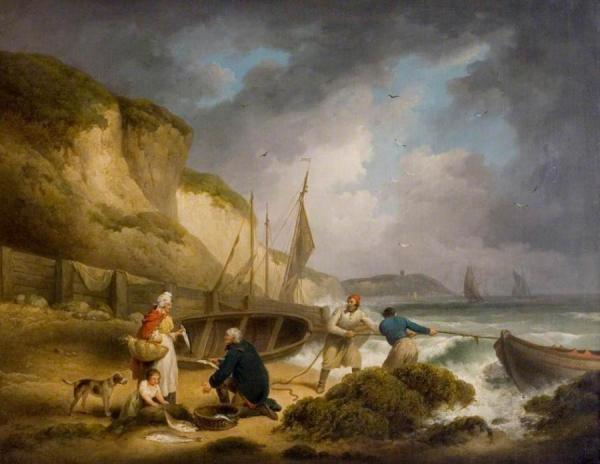 Selling Fish by George Morland