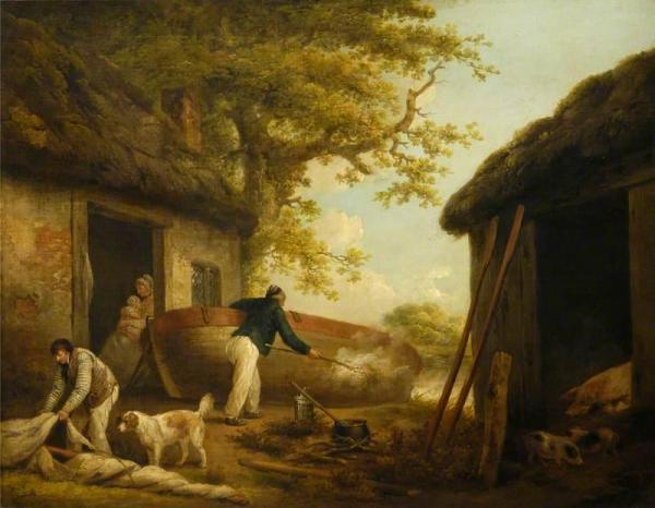 The Boatman's House by George Morland