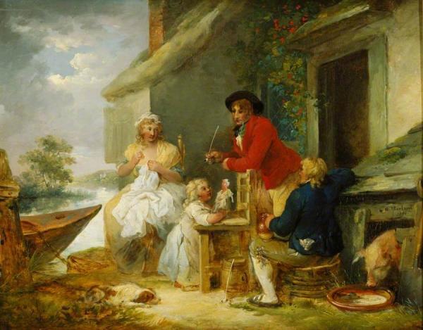 The Cottage Door by George Morland