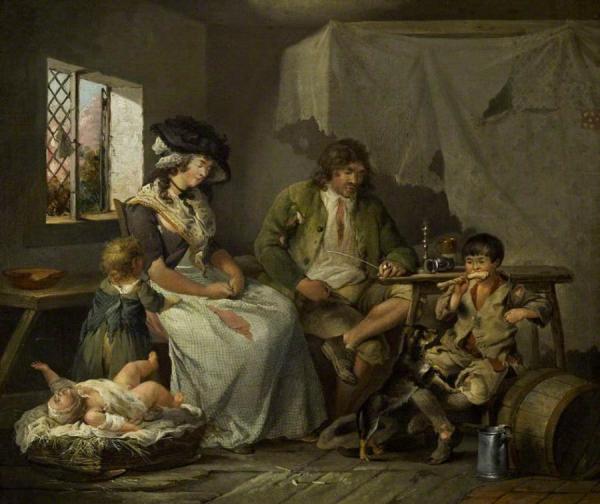 The Miseries Of Idleness by George Morland