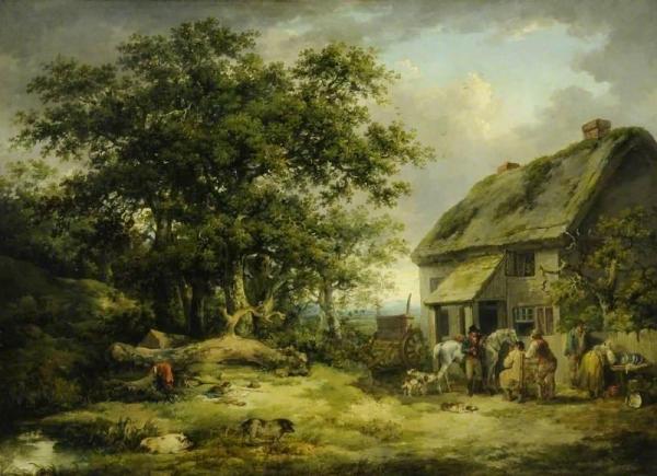 The Village Inn by George Morland