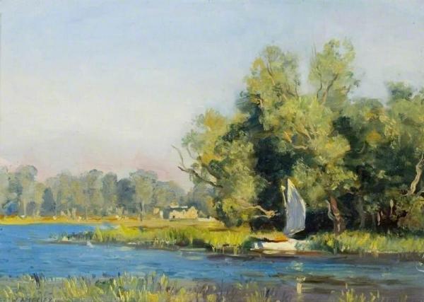 Elstree Reservoir by George Owen Wynne Apperley