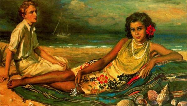 Sea Idyll by George Owen Wynne Apperley Oil Painting Reproductions