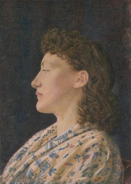 A Girl's Portrait by George Price Boyce, R.w.s.