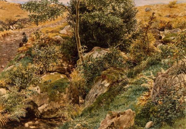 Autumn In The Welsh Hills by George Price Boyce, R.w.s.