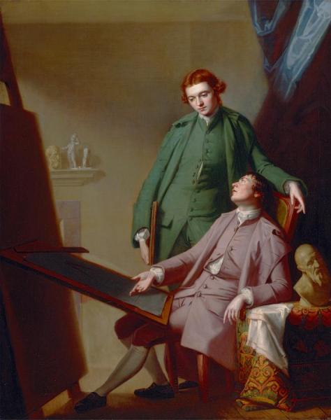 A Conversation (the Artist's Brothers, Peter And James Romney) by George Romney