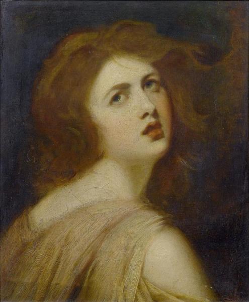 George Romney A Study Of Emma, Lady Hamilton, As Miranda