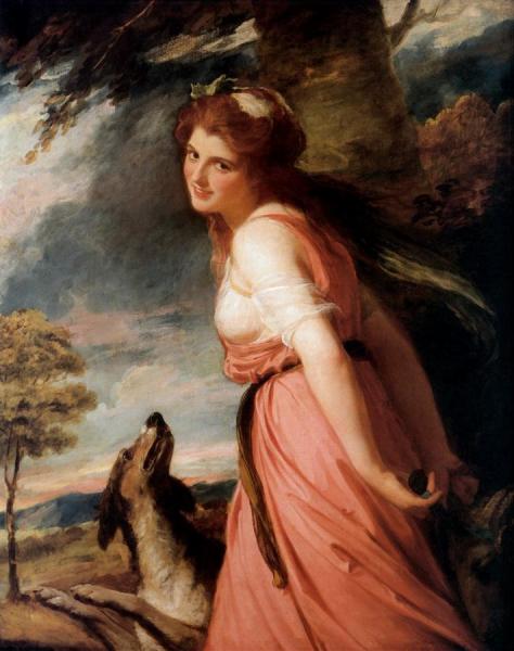 Emma As A Bacchante by George Romney