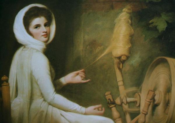 Emma Hamilton As The Spinner by George Romney