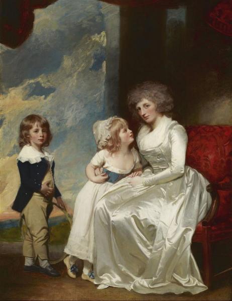 Henrietta, Countess Of Warwick, And Her Children by George Romney Oil Painting Reproductions