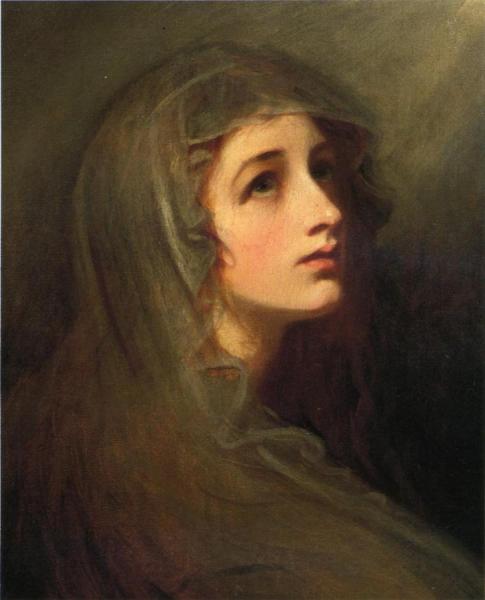 George Romney Lady Hamilton As A Vestal