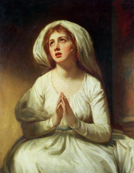 Lady Hamilton Praying by George Romney
