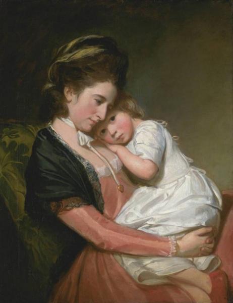 Mrs Johnstone And Her Son by George Romney