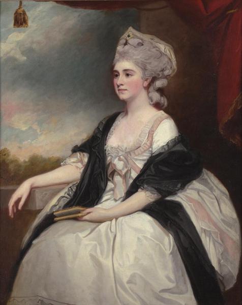 Mrs Mary Lutwyche, Nee Thomas by George Romney Oil Painting Reproductions