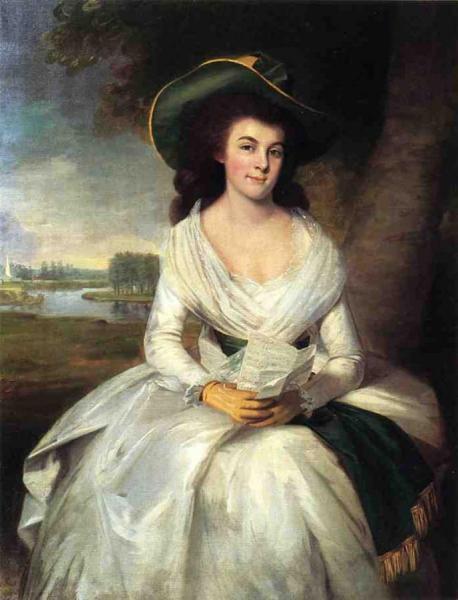 Portrait Of Lady Gordon by George Romney