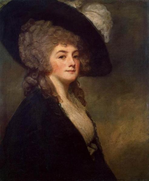 Portrait Of Mrs Harriet Greer by George Romney