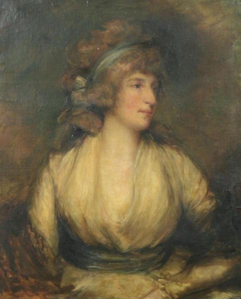 Portrait Of Mrs Maria Fitzherbert, Wife Of George Iv by George Romney