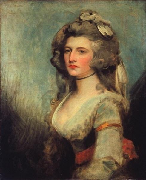 Portrait Of Sarah Curran by George Romney