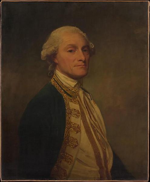 Portrait Of Sir Chaloner Ogle, 1st Baronet by George Romney