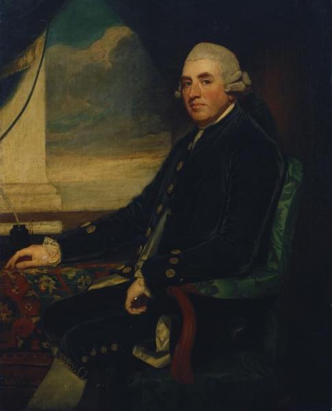 Portrait Of The First Earl Of Farnham by George Romney