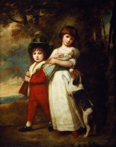 Portrait Of The Vernon Children by George Romney