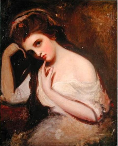 Sketch Of Emma Hamilton by George Romney