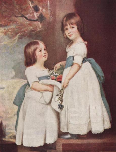 The Horsley Children, Master George And Miss Charlotte by George Romney