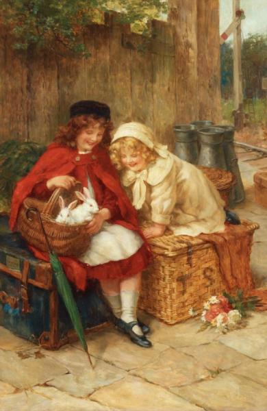 A Peak In The Basket by George Sheridan Knowles