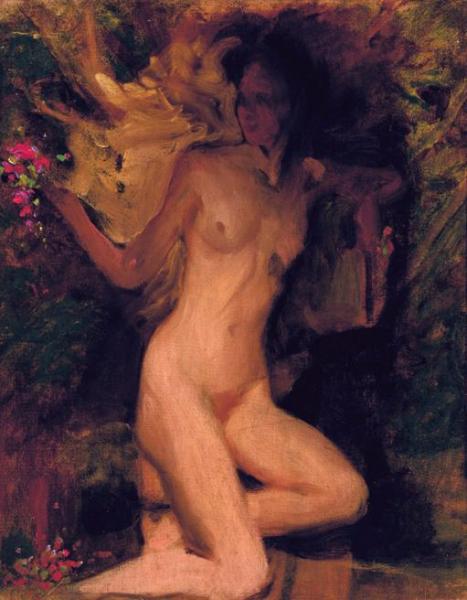 A Female Nude by George Spencer Watson Oil Painting Reproductions
