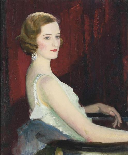 Portrait Of Miss Beaton by George Spencer Watson Oil Painting Reproductions