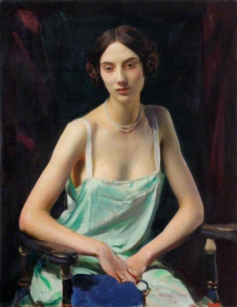 Woman In A Camisole by George Spencer Watson