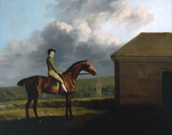Otho With John Larkin by George Stubbs Oil Painting Reproductions