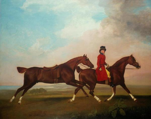 William Anderson With Two Saddle-horses by George Stubbs